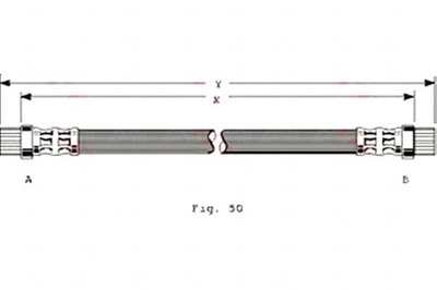 Trw шланг гальмівний elast. renault megane i mega фото №1
