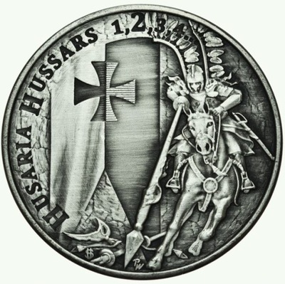 Husaria 2 Antique srebrna moneta 1 oz