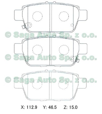 Mk kashiyama d5203m тормозные колодки задние honda ridgeline фото №1