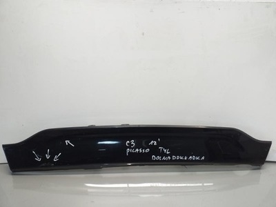 Накладка бампера задняя citroen c3 picasso фото №1