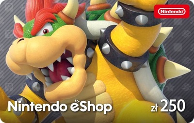 Doładowanie Nintendo eShop Card 250 zł | Kod