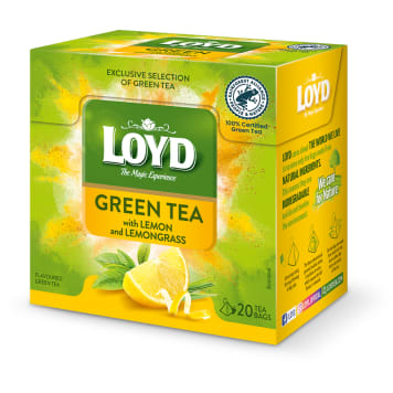 Herbata LOYD Green Tea Lemon Grass trawą cytrynową