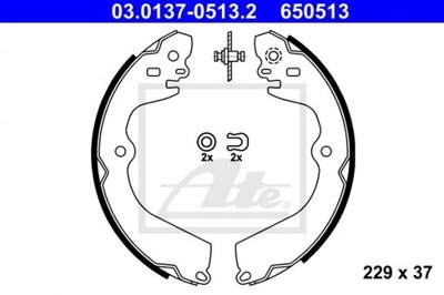 ATE 03.0137-0513.2 JUEGO ZAPATAS DE FRENADO  