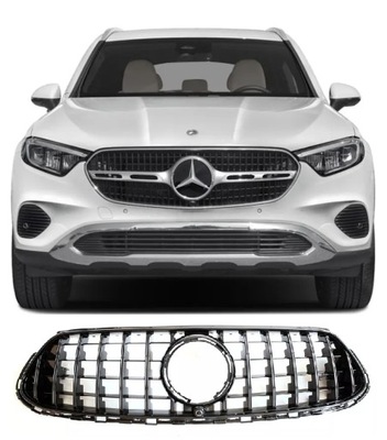 Решётка радиатора решётка радиатора mercedes glc w254 x254 2024- panamericana amg чёрный фото №1