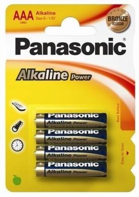 PANASONIC BATERIE ALKALICZNE LR03 AAA 4 SZT.