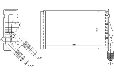 Nissens 72985 теплообменник тепла, обогреватель салона фото №1