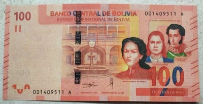 2079 - Boliwia 100 Boliviano 2019