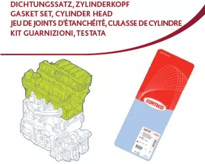 417749P КОМПЛЕКТ ПРОКЛАДОК SIL,VW,SKODA