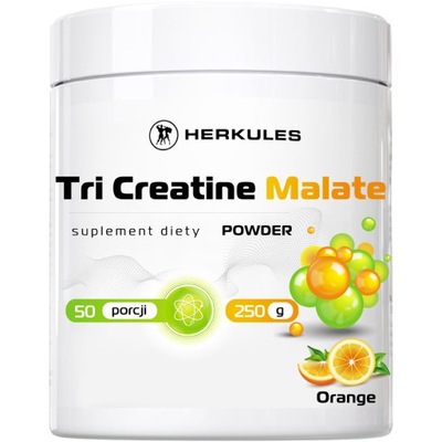 HERKULES Tri Creatine Malate Powder 250g JABŁCZAN SIŁA REGENERACJA PRZROST