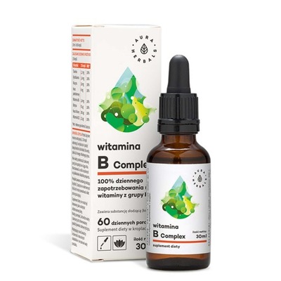 Witamina B Comlex w kroplach 30 ml - Aura Herbals