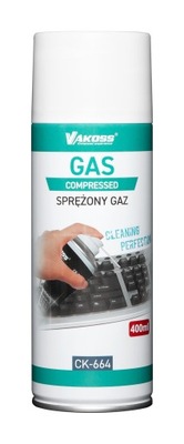 VAKOSS SPRĘŻONE POWIETRZE CK 400ml SPRĘŻONY GAZ