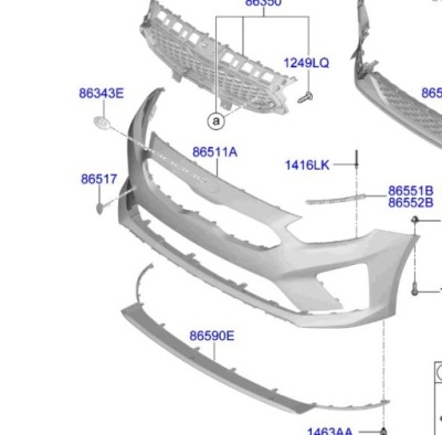 Эмблема передний kia proceed 20-25 фото №1