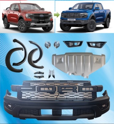 Ford Ranger T9 bodykit zmiana na RAPTOR 