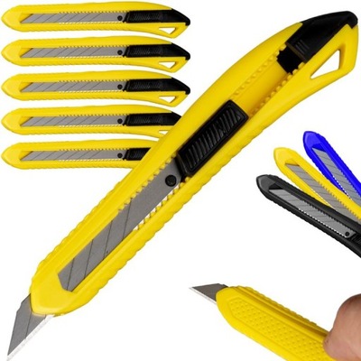 5x NÓŻ do TAPET PAPIERU CIĘCIA NOŻYK ŁAMANE OSTRZE