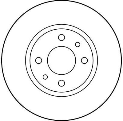 ДИСК HAM. FIAT DOBLO WENT.257MM DF2686 TRW TRW DF2686 ДИСК ГАЛЬМІВНИЙ