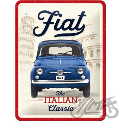 PLACA PLAKAT 15X20 FIAT 500 CLASSIC 26278  