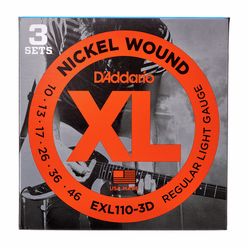 Struny do gitary D'addario EXL110 3-pack