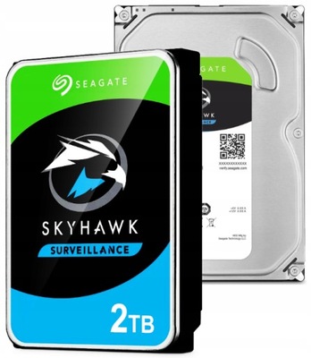 Dysk twardy HDD 2TB Seagate SKYHAWK do pracy 24/7