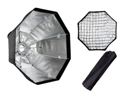 SZYBKI SOFTBOX PLENEROWY OCTA OCTO OCTAGONALNY OŚMIOKĄTNY 120cm BOWENS GRID