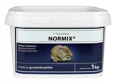 TRUCIZNA NA MYSZY I SZCZURY GRANULAT NORMIX 1 KG