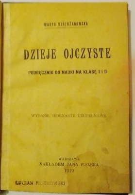 Dzieje ojczyste podręcznik Dzierżanowska 1919
