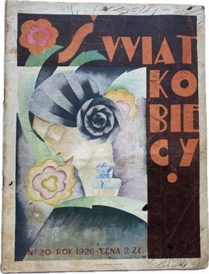 ŚWIAT KOBIECY 1926 REKLAMY KOBIETA MODA II RP