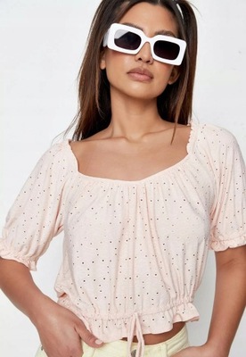 Missguided rif AŻUROWA BLUZKA L