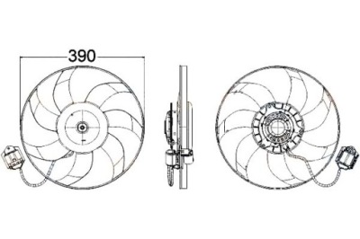 Hella вентилятор радиатора opel insignia 1.6 turbo фото №1