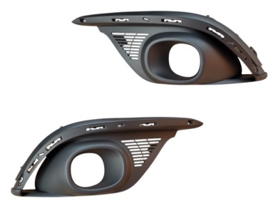 Ґрати заглушки протитуманних фар решітка ліва права бампера renault scenic iv 16+ фото №1