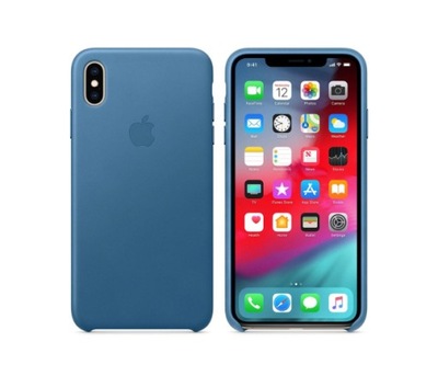 Skórzane Case Etui Apple iPhone XS MAX Cod Blue