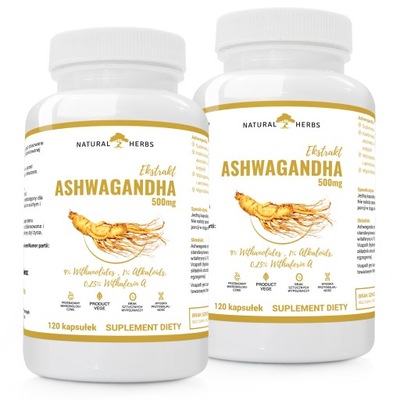 ASHWAGANDHA ŻEŃ-SZEŃ INDYJSKI 500mg 9% WITANOLIDÓW