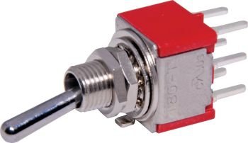 Przełącznik dźwigniowy DPDT M202 mini - PCB