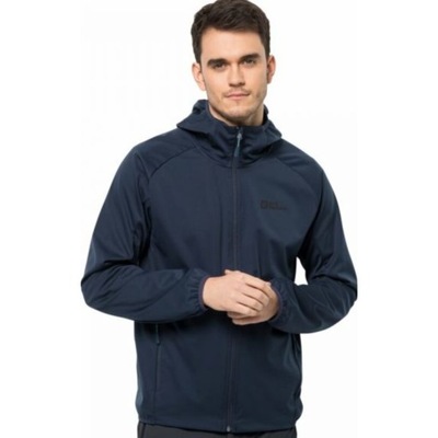 MĘSKA KURTKA SOFTSHELLOWA JACK WOLFSKIN KAPTUR XL