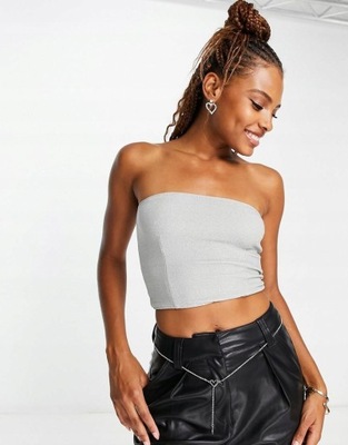 Monki vof crop top brokat XS