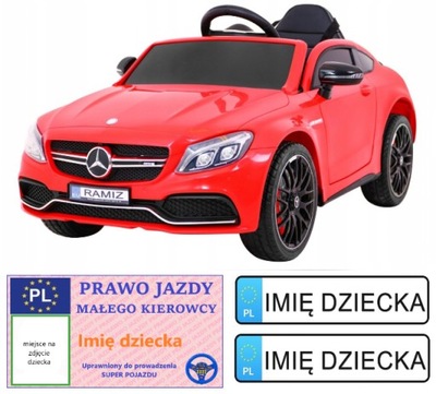 MERCEDES C63 AMG auto na akumulator LED pilot EVA