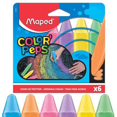 Kreda chodnikowa Maped Colorpeps 6 kolorów