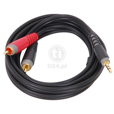 Kabel J3,5-2xRca Klotz AY70600 6m