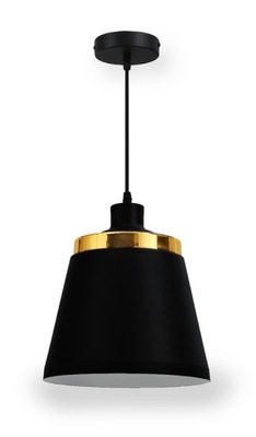 Lampa sufitowa żyrandol czarny złoty klasyczny