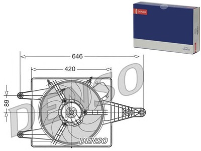 Denso der01010 вентилятор, охлаждение двигателя фото №1