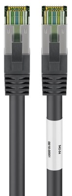 Kabel sieciowy RJ45 S/FTP CAT8.1, czarny 5m