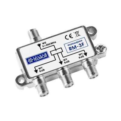 rozgałęźnik TELMOR 5-1000MHz RM-3F