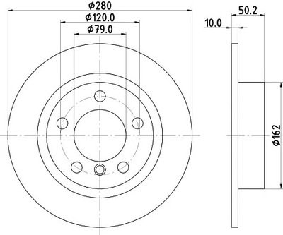 HELLA DISCO DE FRENADO 8DD 355 123-001  