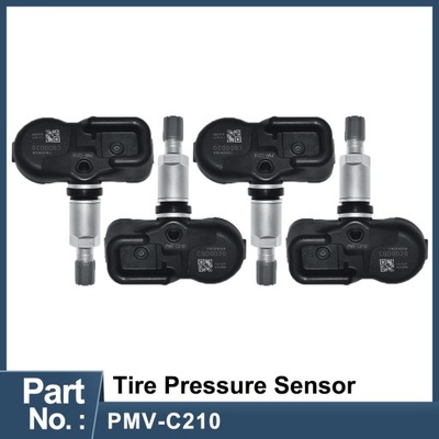 4 PC. SENSOR PRESSURE IN OPONACH TPMS PMV-C210 FOR TOYOTA AVENSIS AURIS RAV4 YARIS  