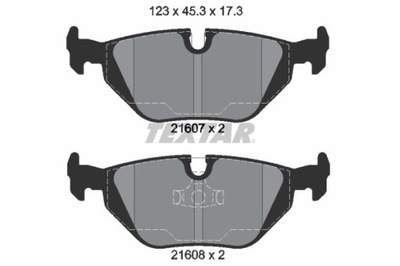 КОЛОДКИ ТОРМОЗНЫЕ BMW ЗАД E36 90-00 2160702