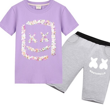 Marshmello KOMPLET DRESY SPODENKI T-SHIRT 160