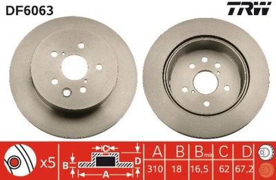 DISCO DE FRENADO DF6063  