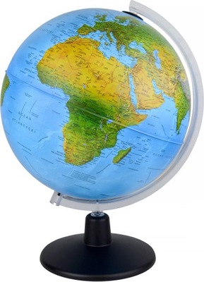 Gaja globus podświetlany fizyczny/ polityczny 25cm