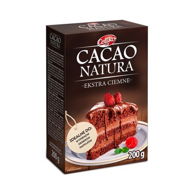 Kakao naturalne ciemne bezglutenowe 200g CELIKO