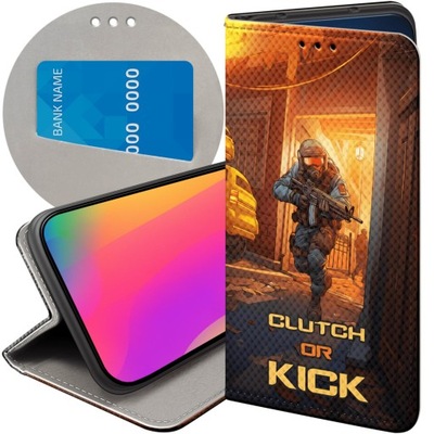 ETUI Z KLAPKĄ DO MOTOROLA MOTO G31 WZORY CS GO COUNTER-STRIKE FUTERAŁ CASE