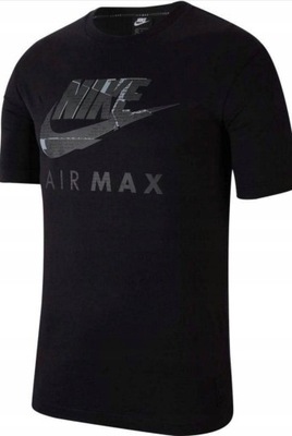 Koszulka Nike Czarna Męska Sportowa T-Shirt r. S
